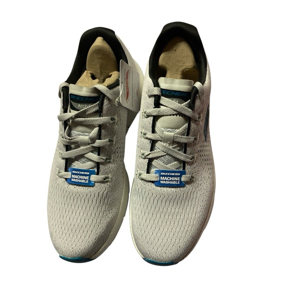 Skechers Men's size 8 Arch Fit Takar Sneakers White/ Blue